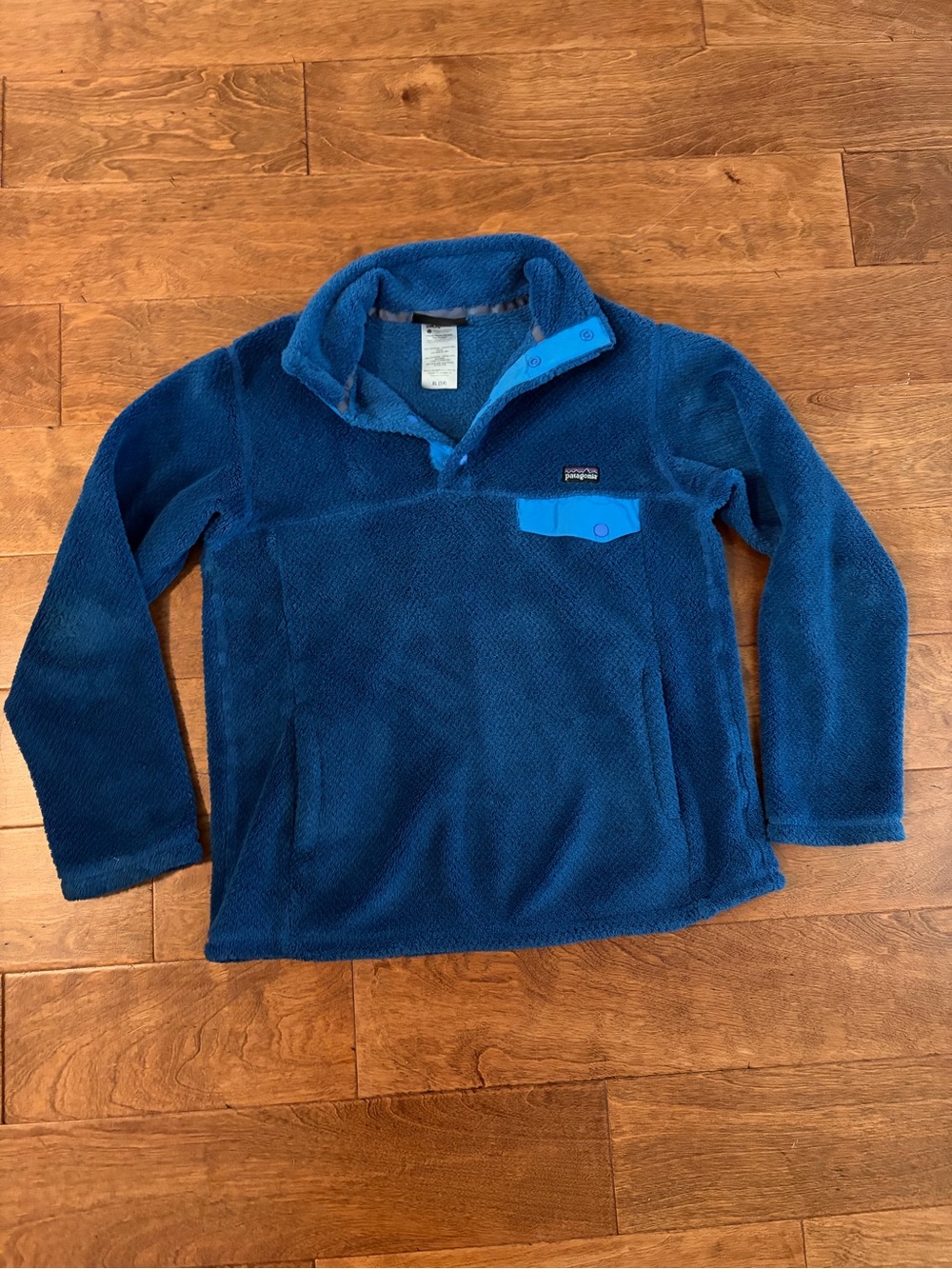 Patagonia Kids' Blue Fleece Pullover Jacket